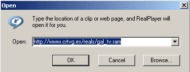 Loading a stream in Real Player,  Streams , Streaming