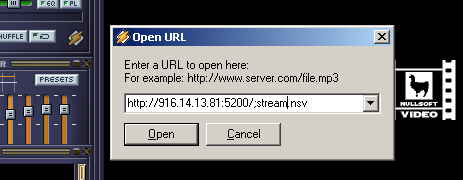 Loading a stream in Winamp , Streams , Streaming